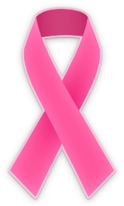 A pink ribbon